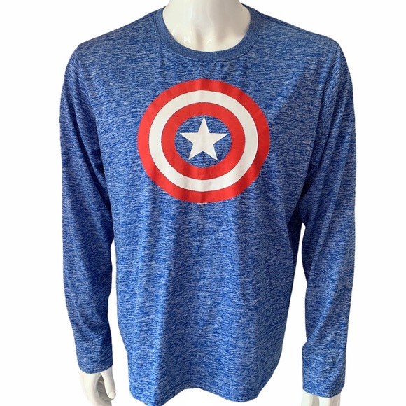 Marvel Captain America Long Sleeve Shirt